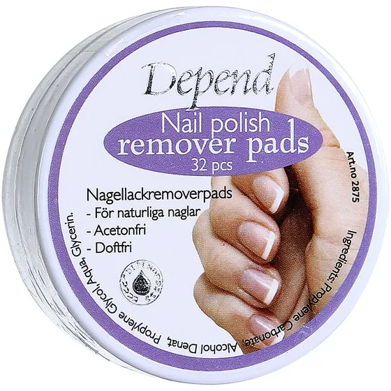 Depend Nail Polish Remover Pads,  Depend Nagellacksremover