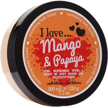 I Love... Mango & Papaya Body Butter: Tropisk doft och len hud