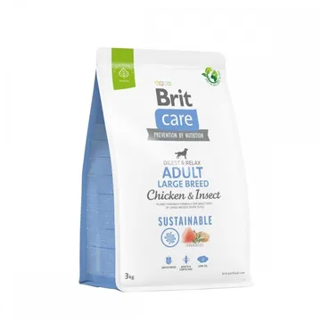 Brit Care Dog Adult Sustainable Large Breed Chicken & Insect (3 kg): Hälsosamt för din hund och miljön