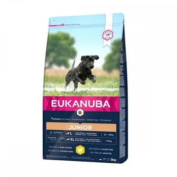 Eukanuba Hundmat Junior Stora Ras (3 kg): Optimalt Foder Under Tillväxt