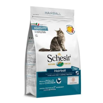 Schesir Hairball 1,5 kg - Torrfoder med kyckling för långhåriga katter