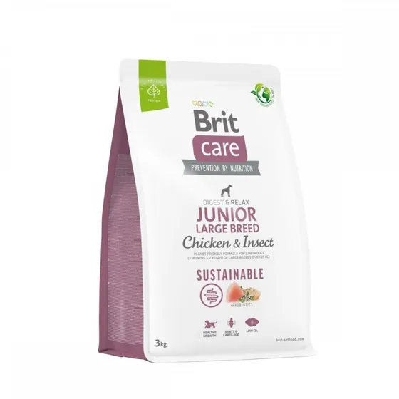 Brit Care Dog Junior Sustainable Large Breed Chicken & Insect (3 kg)
