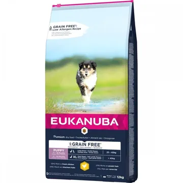 Eukanuba Puppy Grain Free Large & Giant Chicken (12 kg) - Utan spannmål för stora raser