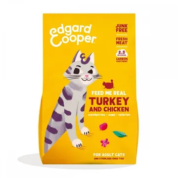 Edgard&Cooper Cat Adult Turkey & Chicken: Ett spannmålsfritt val för hälsosamma katter