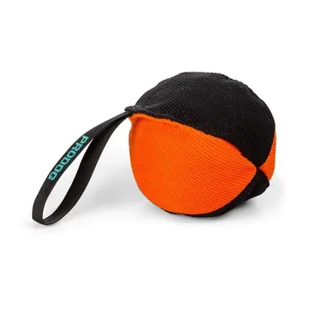 Pro Dog Träningsboll Orange 16 cm: Motståndskraft för stora lekar