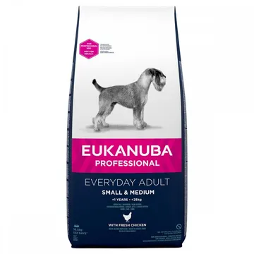 Eukanuba Dog Everyday Small / Medium 16,5 kg: Högkvalitativt torrfoder för små och medelstora hundar