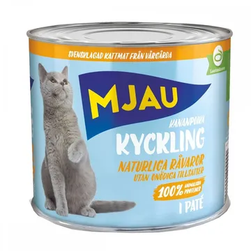 Mjau Patu00e9 med Kyckling 635 g u2013 En Näringsrik Källa för Din Katt