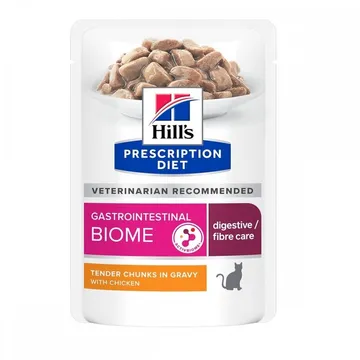 Hill's Prescription Diet Feline Gastrointestinal BIOME 12x85 g: Lätt-smält Foder för Känsliga Mappar