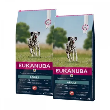 Eukanuba Adult Large Breed Salmon&Barley 2 x 12kg: Dubbel styrka för hälsosam energi