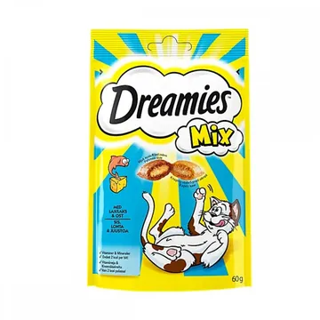 Dreamies Mix Lax & Ost 60 g: En oemotståndlig belöning för din kära kisse