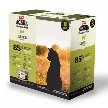 Acana Cat Adult Premium Patu00e9 Lamb 8x85 g: Premiumvåtfoder för Kräsande Katter