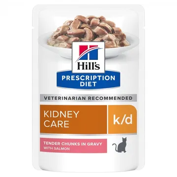 Hill's Prescription Diet Feline K/D Kidney Care Salmon 85 g x 12 - Foder till njurproblem hos katter
