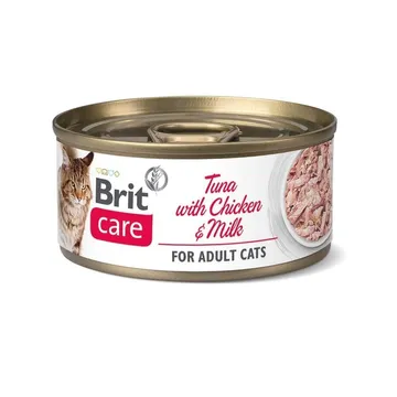Brit Care Cat Adult Tonfisk, Kyckling & Mjölk 70 g: Det Lilla Extra För Din Kisse