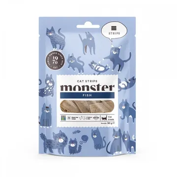 Monster Cat Strips Fish 50 g: Ett utsökt kattgodis
