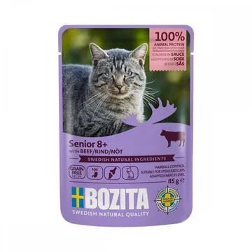 Bozita Senior 8: Ett nötkött-baserat våtfoder för seniora katter