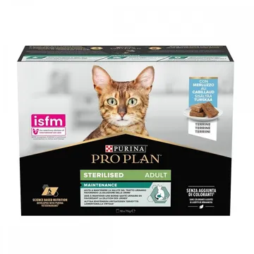 Purina Pro Plan Sterilised Main Terrine With Cod 10x75 g: En välsmakande och hälsosam kattmat