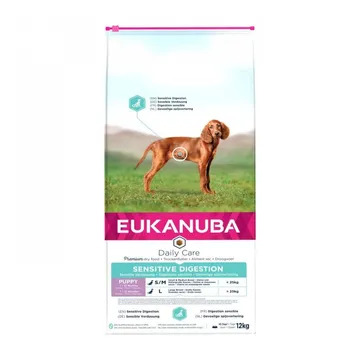Eukanuba Daily Care Puppy Sensitive Digestion (12 kg) - skonsamt foder för valpar med känslig mage