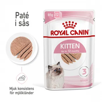 Royal Canin Kitten Loaf 12x85 g: Komplett foder för livfulla kattungar