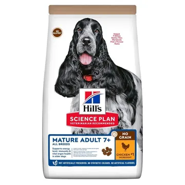 Hill's Science Plan Dog Mature No Grain med Kyckling (14 kg): Högkvalitativt för gyllene år