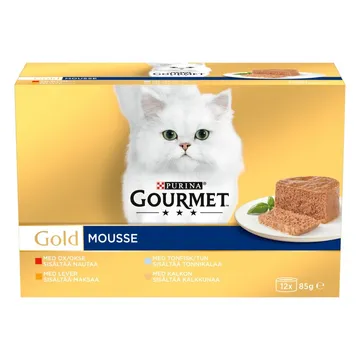 Gourmet Gold Mousse Selection 4 x 85 g: En Lyxig Fyrpack för Din Kräsande Katt