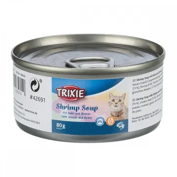 Trixie Katt Soppa med Kyckling och Räkor - Smakrik Vätskefylld Måltid