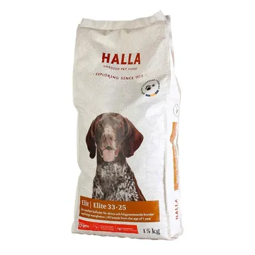 Halla Elit 33-25 15 kg: Svensktillverkat Premiumhundfoder