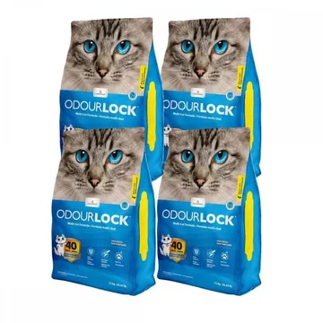 Odourlock Original Unscented 4 x 12 kg: Kattsand som motverkar dålig lukt