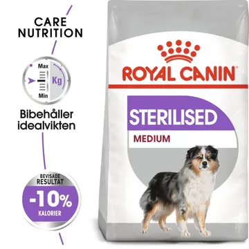 Royal Canin Mellanstor Hund Steriliserad (3 kg) - Exklusivt för kastrerade/steriliserade hundar av medium raser över 12 månader