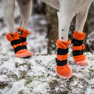 FinNero Halla Fleece Boots Orange 4-pack (XXS): Vinterns Varmaste F otbeklädnad