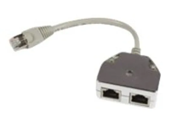 MicroConnect Y-ADAPTER - Nätverksdelare - RJ-45 (hane) till RJ-45 (hona) - dubbelt skärmad