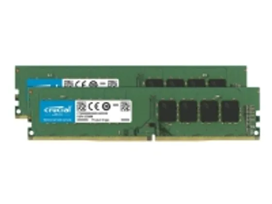 Crucial - DDR4 - sats - 16 GB: 2 x 8 GB - DIMM 288-pin - 3200 MHz / PC4-25600 - CL22 - 1.2 V - ej buffrad - icke ECC