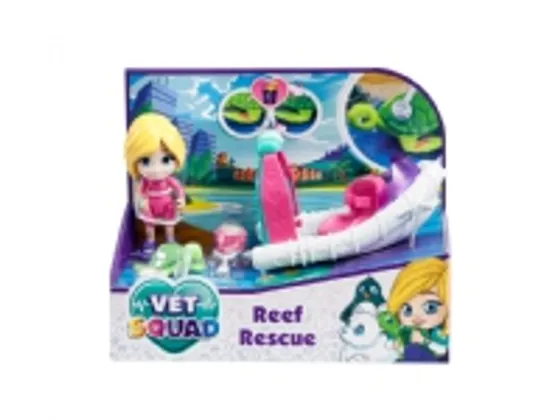 VET SQUAD Vet and Vehicle  - Reef Rescue playset with Speedboat