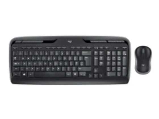 Logitech Wireless Combo MK330 - Sats med tangentbord och mus - trådlös - 2.4 GHz - QWERTY - Nordisk - svart
