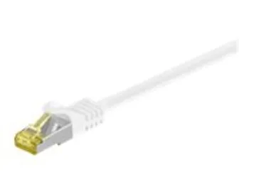 MicroConnect - Nätverkskabel av hög kvalitet, 20 m, SFTP, PiMF, CAT 7, utan håk, vit: Läs mär