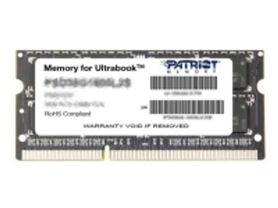 Patriot Memory for Ultrabook - DDR3L - modul - 8 GB - SO DIMM 204-pin - 1600 MHz / PC3-12800 - CL11 - 1.35 V - ej buffrad - icke ECC