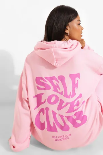 Self Love Club Hoodie, Pink