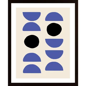 Blue Shapes Poster: En hyllning till abstrakt konst