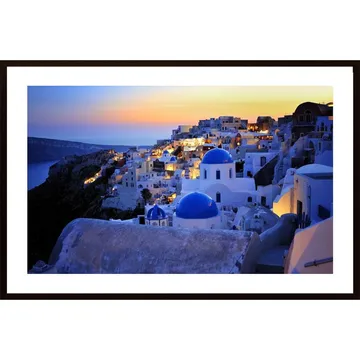 Santorini Island, Grekland - Ett Breathtaking Fotokunsttryck