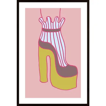 Yellow Heel 02 Poster: En hyllning till klassiskt måleri