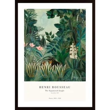 Poster med mönster mot djungeln