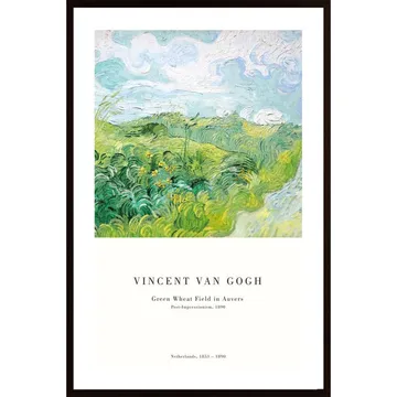Wheat Fields Auvers Poster: Föreviga Vincent van Goghs Målningar