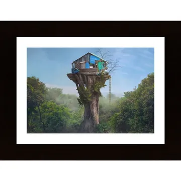 House In The Sky Poster - Ett fönster mot en annan värld