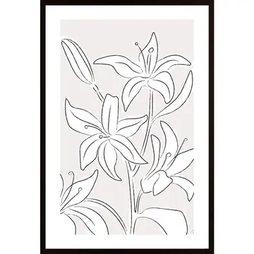 Lillies No 03 Poster | En Ikonisk Konstprint