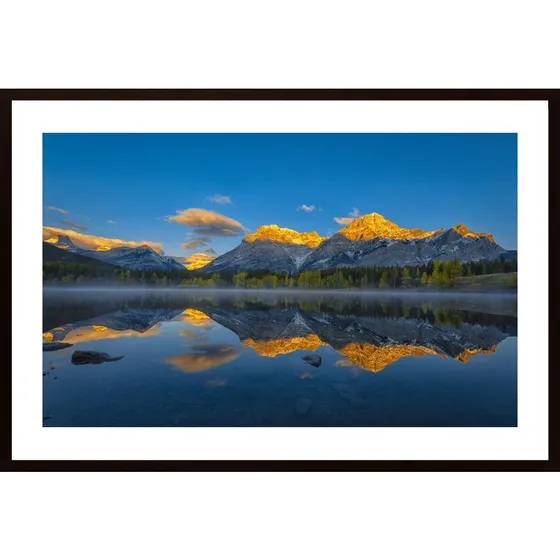 A Perfect Morning In Canadian Rockies Poster