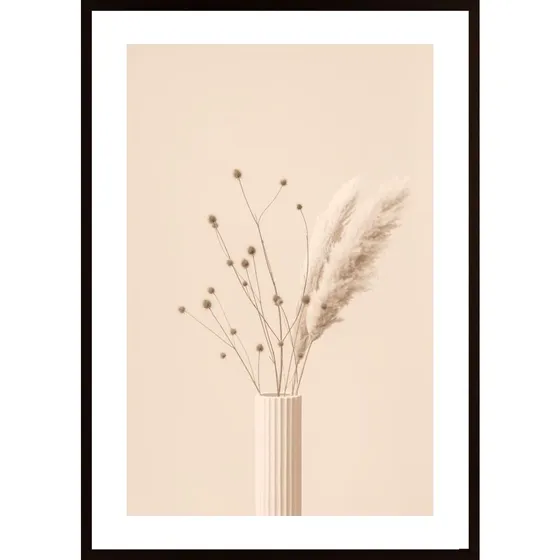 Thistle A Pampas Beige Poster