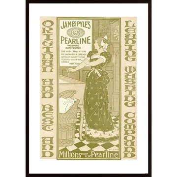Plakat Pearline Poster: Vintage Reklamkonst för Hemmet