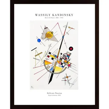 Kandinsky: Delicate Tension Poster - En studie i mystik