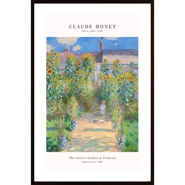 Garden At Vetheuil Poster: F&ouml;reviga den impressionistiska sk&ouml;nheten