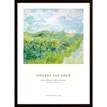 Wheat Fields Auvers Poster: En hyllning till Vincent van Goghs mästerverk