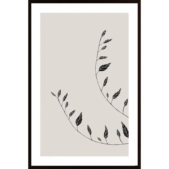Wavy Branches Poster